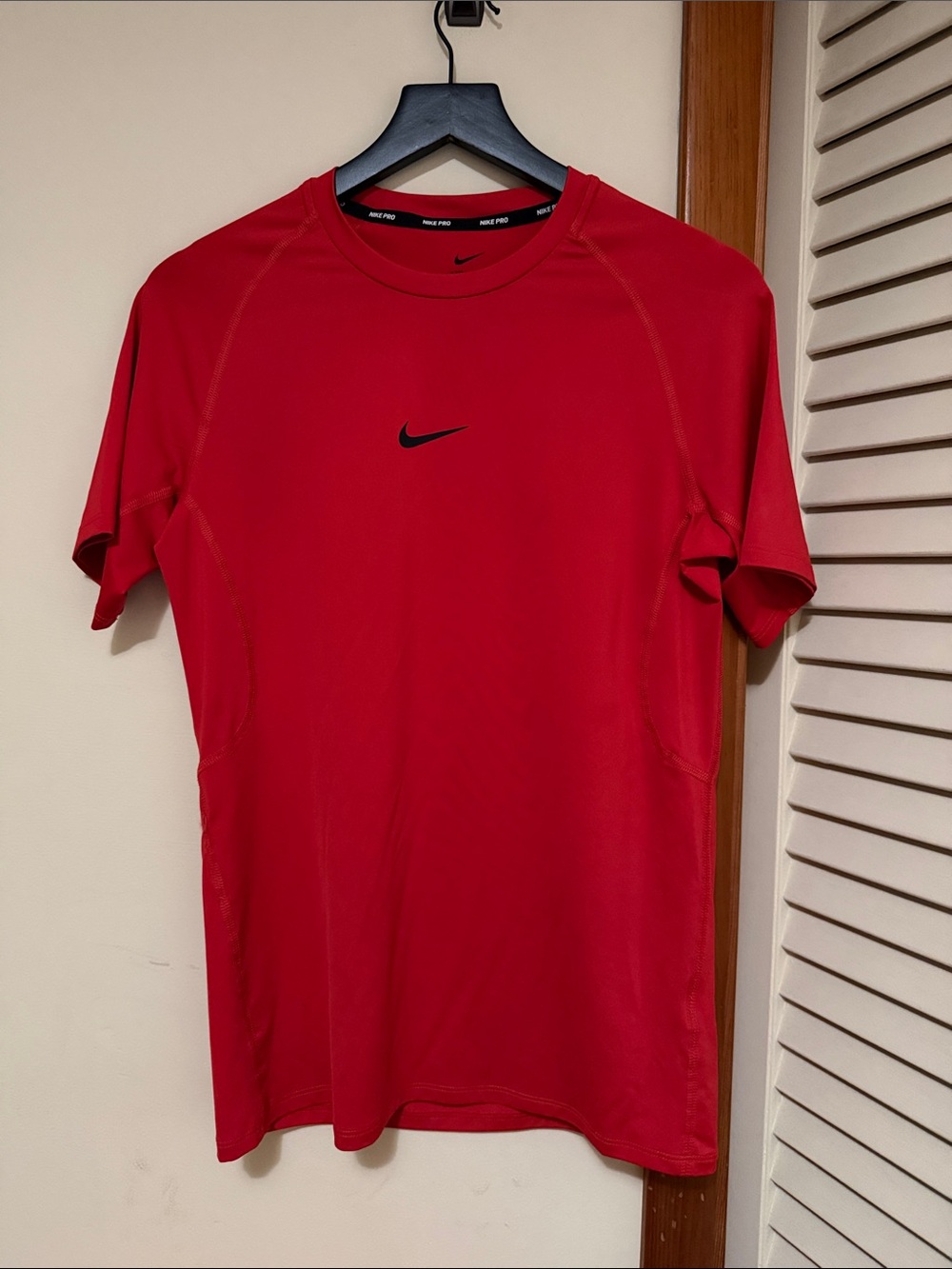 Nike Red Short Sleeve Dri-FIT Athletic Tee